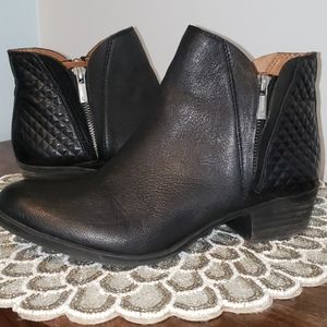 Lucky Lucky Brand LP Brenon Black Leather Boot